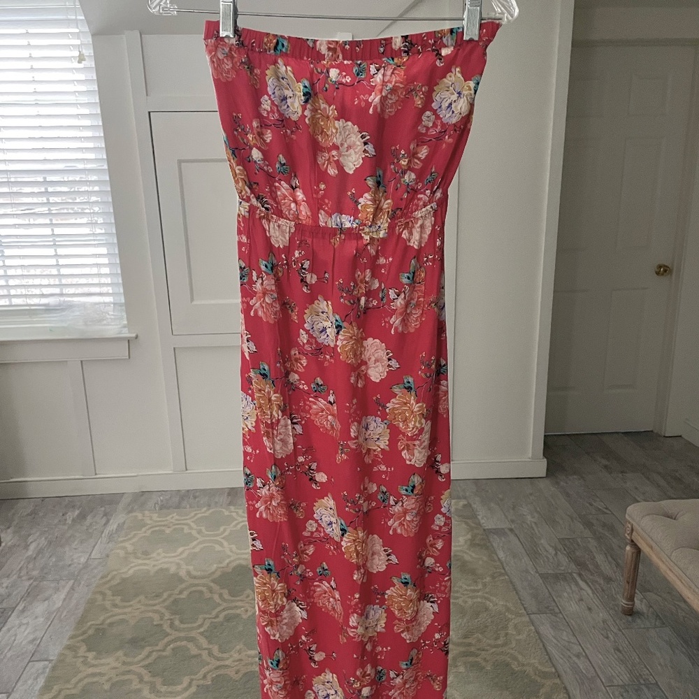 O'Neill Kai Floral Strapless Dress